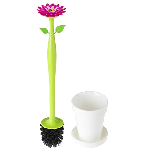 Vigar – Flower Power | Toilet Brush Stand White