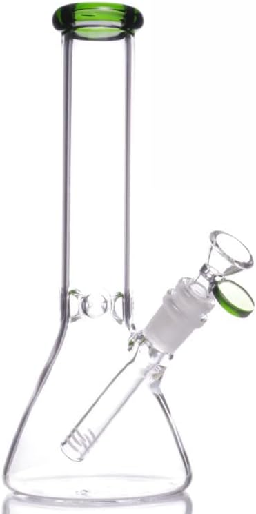 10 inch Heavy Glass Bong Beaker + 14mm Bowl, Water Pipe USA