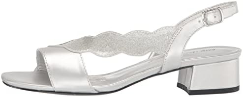 Easy Street Women's Chantell Block Heel Sandal Heeled, Silver, 5 | Image 7