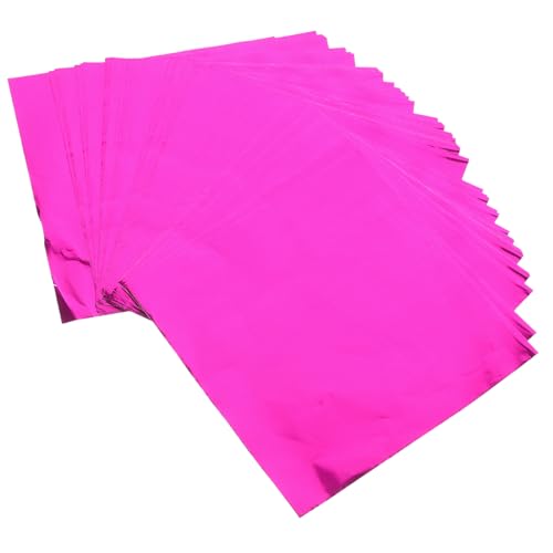 HOLIDYOYO 200pcs Square Foil Candy Wrappers Tinfoil Tea Packaging for Christmas Sugar Wrapping