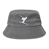 Esquí Alpino Mujer Hombre Algodón Sombrero del Pescador Funky Gorro De Pescador Plegable Bucket Hat para Al Aire Libre Caza Cámping