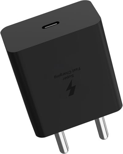 Image of 45W GaN Fast Travel Adapter Compatible with Samsung Charger Galaxy S25 /S24 /S23 /S22 /S21 /S20 (Ultra /Plus /Fe), Z Fold /Flip /S /A /F /M Series| Travel Adapter Only, Black