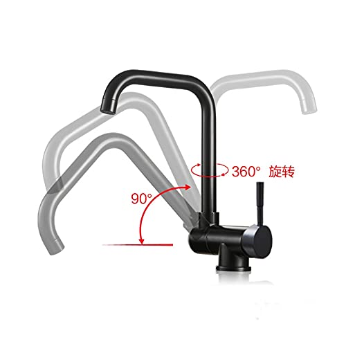 Robinet mitigeur de cuisine rabattable eau chaude et froide