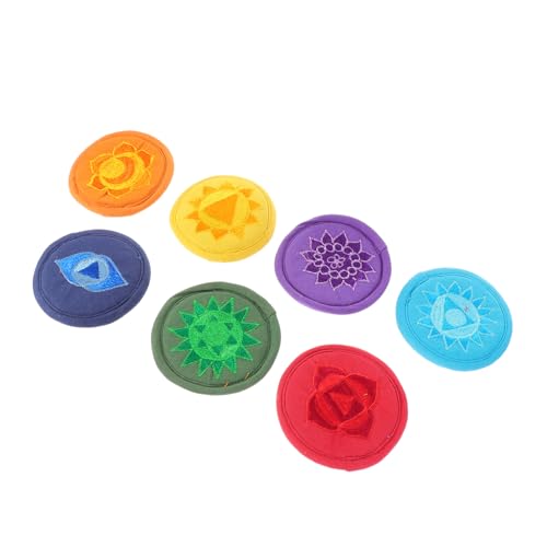 CORHAD 7枚セット シンギングボウルマット 手作り仏教工芸品 仏壇用 祈りボウルカバー