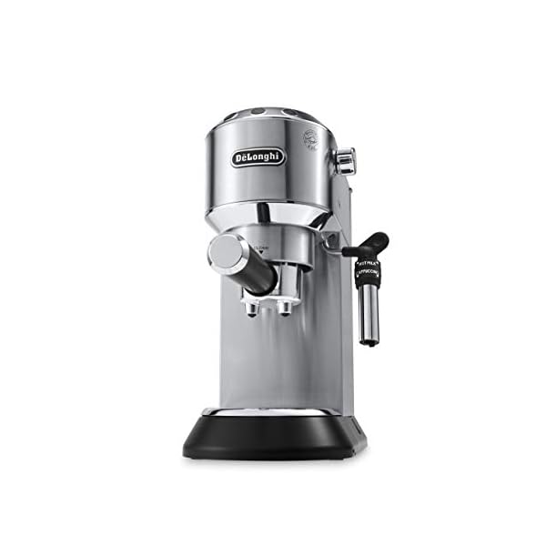 De'Longhi Dedica - Cafetera de Bomba de Acero Inoxidable para Café Molido o Monodosis, Cafetera para Espresso y Cappuccino, Depósito de 1.3 Litros, Sistema Anti-goteo, EC685.M, Metal - Imagen 3