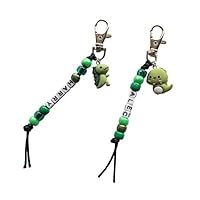 Personalised keyring for kids, Name Tags, Stocking Filler, name bag charm, gift idea, dinosaur keyring, Christmas gift idea, gift for a boy, dinosaur charm, dinosaur gift