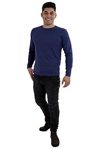 Kit 3 Camisetas Manga Longa Masculinas Slim Algodão 30.1 Zaroc (501, M)