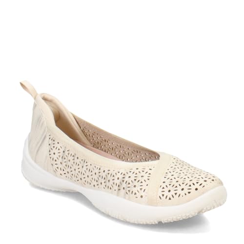 Jambu Women's Emma Ballet Flat, Cream Shimmer, 9
