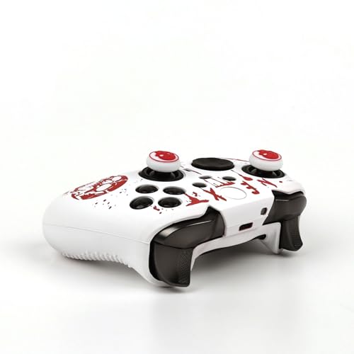 Image of Skull Controller Skin Compatible with Xbox Elite Series 2 Core Wireless Controller, RALAN Protector Case, Customised Thumb Grips Cap