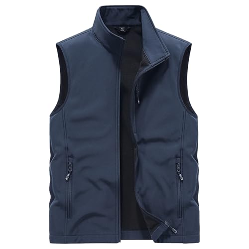 Gilet de safari réversible contre la pluie et le vent veste sans manches homme
