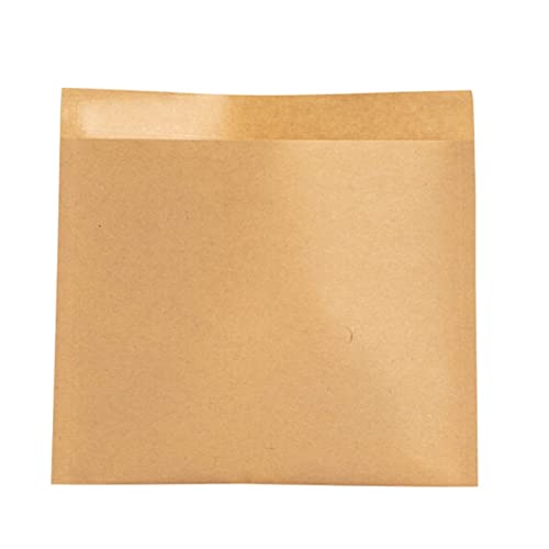 FWKTG Sachet en Papier Kraft Brun pour Bonbon, Sacs en Papier Kraft Marron, Sachet Papier Kraft Alimentaire, Sacs Cadeaux de Noël en Papier Kraft (Size : 14 * 14cm 1000PCS)