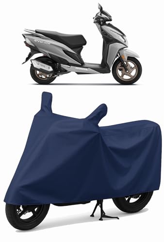 Image of Shield Heavy Duty Scooty Cover for Honda Dio | All-Season, Tear-Proof Fabric | with Side Mirror Pocket & Buckle Belt | Honda Dio Scooty Cover