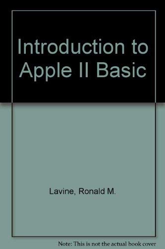 Buy Introduction to Apple II Basic Book Online at Low Prices in India ...