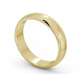 4MM Gold Rings Wedding Ring Engagement Anniversary Tungsten Rings Gift For Men, Ladies, Women, Couples (M)
