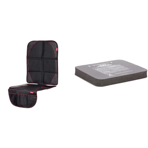 Diono Ultra Mat Complete Back Seat Protector and Angle Adjuster Car Seat Leveler Bundle for Rear-Facing Car Seats