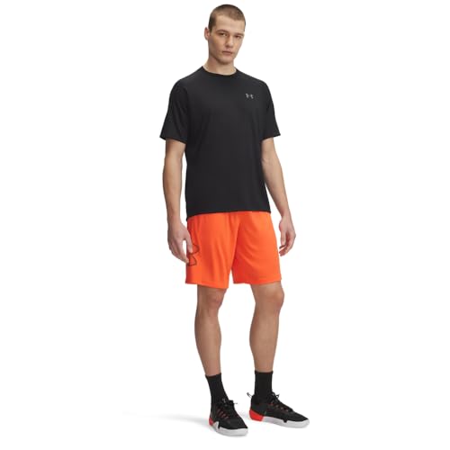 Image of Under Armour Men's Tech GraphicDISC 10 inch Shorts, (847) Fire / / Black, 4X-Large