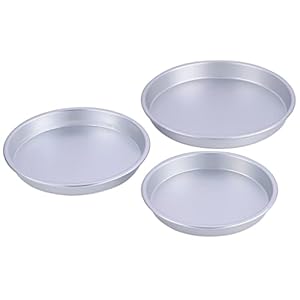 3pcs/Set 7/8/9 Inches Pizza Pan Plate Cake Pan Tray Non-Stick Bread Baking Pan Pastry Bakeware Kitchen Tool