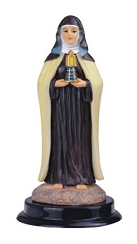 StealStreet Saint Clare Holy Figurine Religious Statue Decor, 5"