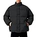 Jackets For Men Fashion, Winter Lightweight Jacket Warm Thicken Stand Collar Quilted Puffer Coats Windproof Casual Insulated Outwear Mens Heavy Coats Rainjacket (M, Black)