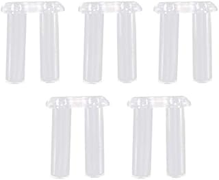 Zwindy 200 pcs Clear Plastic Eyeglasses Plug,5 Types Eyeglass Repair Fixing Tool for Rimless Glasses Fixing Accessories Tools(1.4/1.5/1.6/1.8/2.0mm).