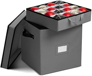 Premium Christmas Ornament Storage Box with Lid - 3-inch Compartment, Storage Container Keeps