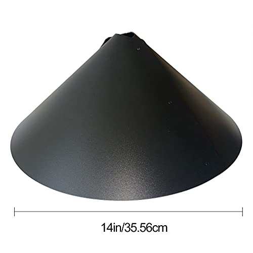 Afneembare Baffle Plastic De PP Eekhoorn 14 Feeder Beschermen Om Solid Bird Inch Patio Gazon & Tuin Oplaadbare Verticale Muis (zwart, Een Grootte) - Image 6