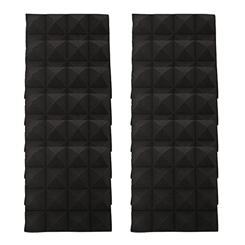 MILISTEN 12 Piezas Algodón Insonorizante Algodón Insonorizante Estera Absorbente De Sonido Paneles Acústicos De Pared Espuma Forma De Cuña Almohadilla Absorbente De Sonido Poliuretano 3d