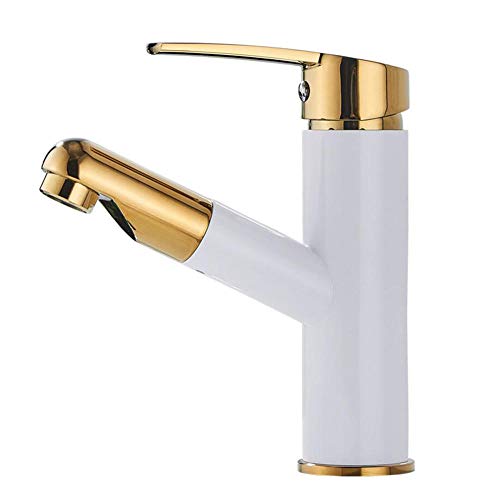Robinet mitigeur lavabo à douchette extractible pour éliminer les éclaboussures de vasque