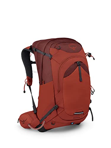 Osprey Manta 34L Men's Hiking Backpack with Hydraulics Reservoir, Oak Leaf Orange