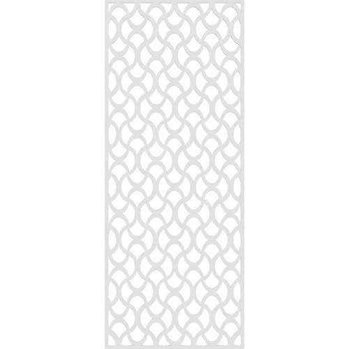 Image of 23 3 /8 inchW x 59 3 /8 inchH x 3 /8 inchT Resort Decorative Fretwork Wall Panels in Architectural Grade PVC