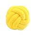 Nicole Knupfer Knot Oreiller Simple Nordique Créatif Nœud Coussin Bébé Lit Chambre Décor Jouet Coussin Noeud Coussin (Jaune Clair, 20 cm)