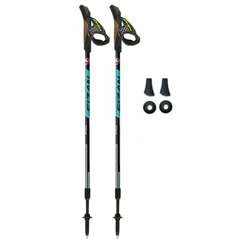 FIZAN Bastones de Marcha Nórdica y Senderismo, Ajuste de Longitud 75-125 cm, Speed S23 7524, Color Azul FIZAN Bastones de Marcha Nórdica y Senderismo, Ajuste de Longitud 75-125 cm, Speed S23 7524, Color Azul