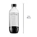 sodastream 1L Tritan Kunststoffflasche - Kompatibel mit TERRA, ENSO, GAIA, ART Wassersprudler, BPA-freie Wasserflasche, spülmaschinengeeignete Sprudelflasche, Farbe: Schwarz, 2er-Pack
