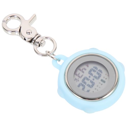 Hemobllo Montre de Poche Électronique Digitale Grand Écran Crochet Bleu et Cordon pour Examens Étudiants Infirmières