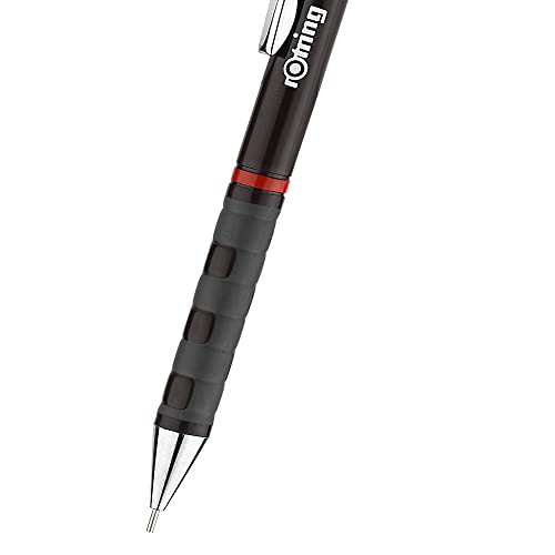 Image of rotring Tikky Mechanical Pencil,HB 0.35mm Lead, Black Plastic Body, Triangular Barrel Pencil