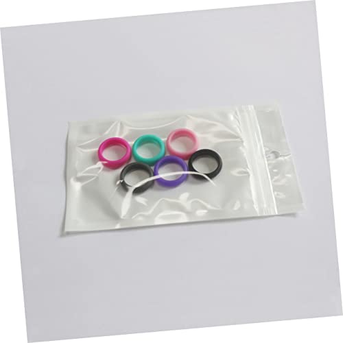 Anillos de silicona SUPVOX 12 piezas color surtido miniatura 3