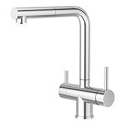 DISEÑO PRÁCTICO: Gracias a su diseño extraíble y su aspecto elegante, el grifo de 3 vías no sólo es extremadamente práctico, sino también elegante. La función giratoria de 360° permite la máxima flexibilidad para diversas tareas de limpieza y facilit...