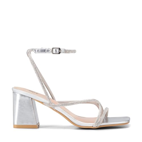 La mejor comparación de Zapatos tacón plateados disponible en línea. 29 Imagen adicional