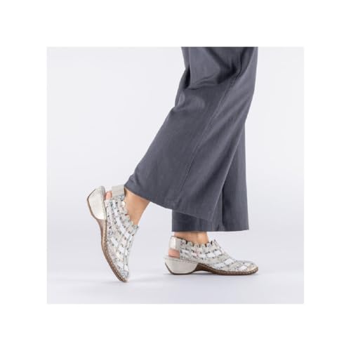 Escarpins cuir Rieker talon compensé anti douleur de dos - 2