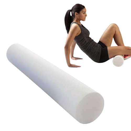 THERABAND Pro Foam Roller 6 x 36 Round; White Back Roller Compact 6 Inch Diameter for Deep Tissue Massage Physical Therapy Myofascial Release Core Stabilization