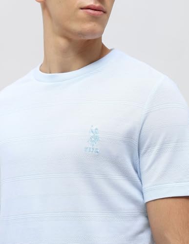 Image of U.S.Polo Association Men's Textured Slim Fit T-Shirt