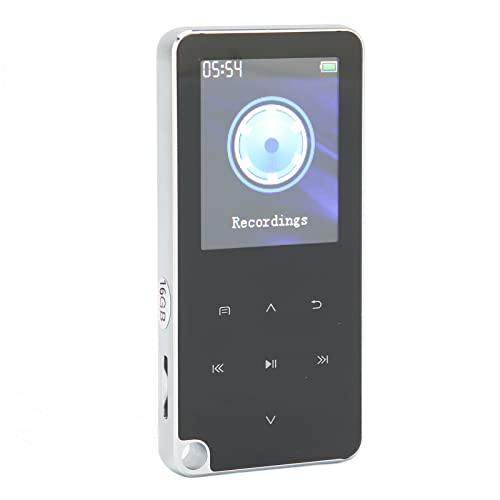 MP3 PlayerMP4 Player with Bluetooth 4.0, 1.8 Inch LCD Color Screen Digital Lossless MP3 Music Player with Headset for Walking Running, One Recording, Supports AMV, AVI