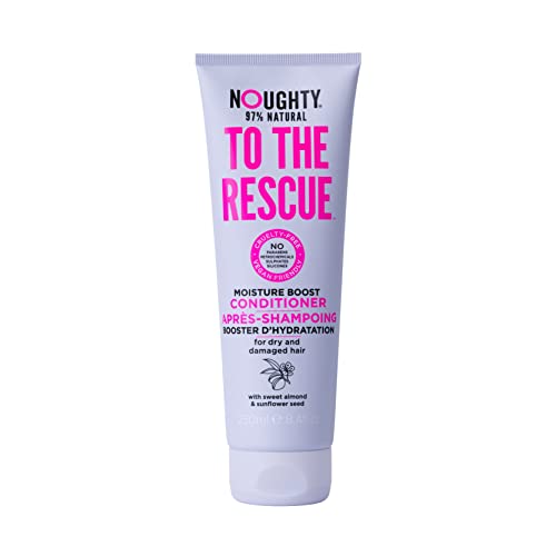 Noughty 97% Natural, To The Rescue Moisture Boost Conditioner, Sulphate Free Vegan Haircare, Hydrating Formula For Dry and Damaged Hair, With Sweet Almond and Sunflower Seed, 250ml Cover
