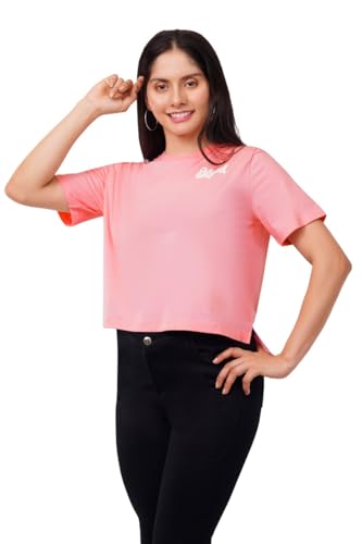 Image of ASTRAPE & BRONTE Oversized Printed Ladies T-Shirt - Virgin Cotton, Puff Print, Casual Wear - Comfortable, Trendy Graphic T Shirt