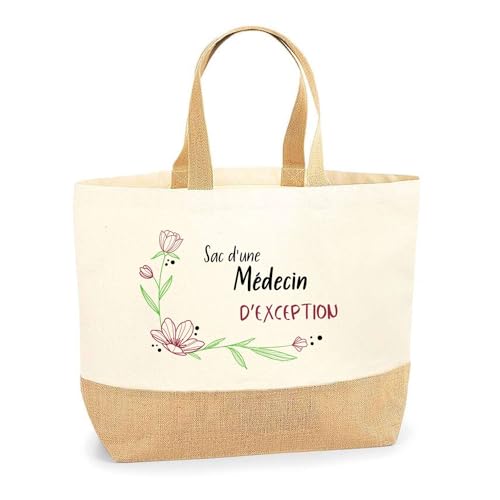 Idée cadeau femme médecin : sac cabas de plage et courses Planetee