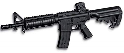 Golden Eagle Réplique M16 M4A1 Arme Airsoft électrique AEG Metal Gear Box 662 Puissance 0,50 Joule Airsoft Paintball Chasse Survie Bushcraft Camping Outdoor 35809 + Porte-Bouteille en Cadeau