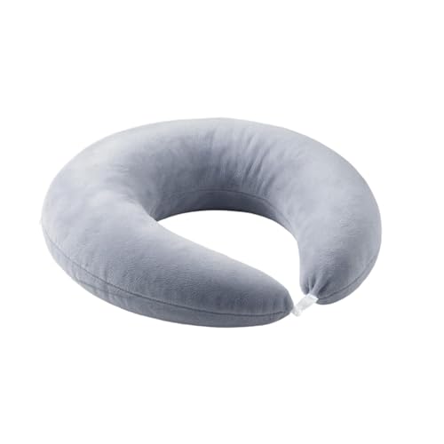 CROWNSHOP Reading Pillow Crochet Cushion Soft Gaming Pillow for Bed Sofa Floor Compact Cuddle Cushion for Working Crocheting Reading Gaming, Grey