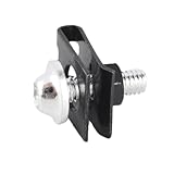 M5 Motorcycle Fairing Body Bolts & Clips, Spire Speed Fastener Clips Screw Spring Nuts, 10PCS(Silver)