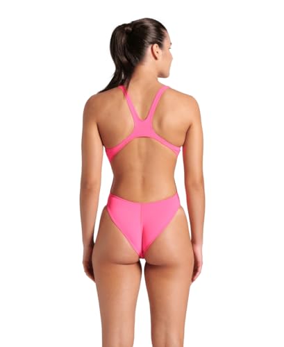 Image of Arena Womens Solid Team Swimsuit Swim Tech Back MaxLife Open Back Bathing Suit Athletic Swimwear