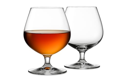 Sixby (Lot de 6 verres à cognac, à brandy, à whisky, pivotant, 360 ml, passe au lave-vaisselle
